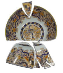 Broken Imari Bowl